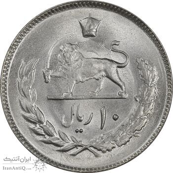 سکه 10 ریال 1352 (عددی) - MS64 - محمد رضا شاه سکه 10 ریال 1352 (عددی) - MS64 - محمد رضا شاه