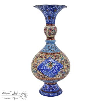 گلدان میناکاری طرح گل و مرغ - 20 سانتی - کد: 028756 گلدان میناکاری طرح گل و مرغ - 20 سانتی - کد: 028756