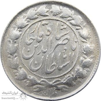 سکه 1000 دینار تاریخ نامشخص (مکرر پشت سکه) - ناصرالدین شاه