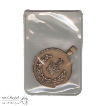 مدال برنز خدمت (دو رو تاج) - ضرب SPORRONG (با کاور فابریک) - رضا شاه مدال برنز خدمت (دو رو تاج) - ضرب SPORRONG (با کاور فابریک) - رضا شاه