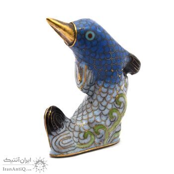 مجسمه میناکاری طرح دلفین آنتیک