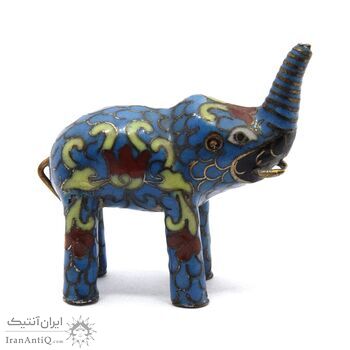 مجسمه میناکاری طرح فیل آنتیک