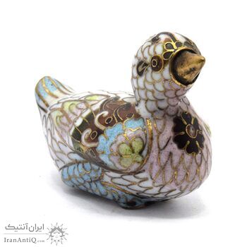 مجسمه میناکاری طرح جوجه اردک آنتیک