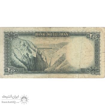 اسکناس 200 ریال سری سوم - تک - VF20 - محمد رضا شاه اسکناس 200 ریال سری سوم - تک - VF20 - محمد رضا شاه