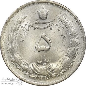 سکه 5 ریال 1310 - MS63 - رضا شاه سکه 5 ریال 1310 - MS63 - رضا شاه