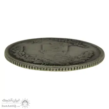 سکه 1000 دینار 1323 تصویری - VF35 - مظفرالدین شاه