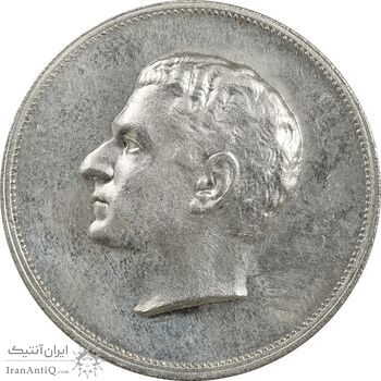 مدال نقره بیست و پنجمین سال سلطنت 1344 - AU55 - محمدرضا شاه