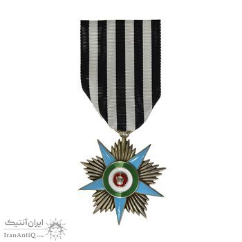 نشان افتخار درجه 3 (با روبان فابریک) - AU58 - رضا شاه