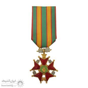 نشان خدمت شهربانی درجه دو (ضرب ایران) - EF45 - محمد رضا شاه