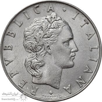 سکه 50 لیره 1955 جمهوری - AU58 - ایتالیا سکه 50 لیره 1955 جمهوری - AU58 - ایتالیا