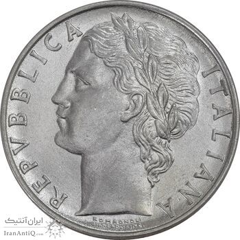 سکه 100 لیره 1960 جمهوری - AU50 - ایتالیا سکه 100 لیره 1960 جمهوری - AU50 - ایتالیا