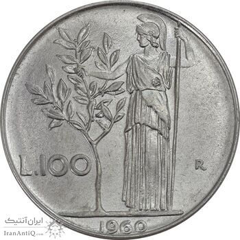 سکه 100 لیره 1960 جمهوری - AU50 - ایتالیا سکه 100 لیره 1960 جمهوری - AU50 - ایتالیا