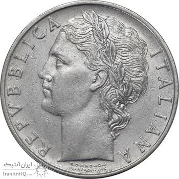 سکه 100 لیره 1965 جمهوری - EF45 - ایتالیا