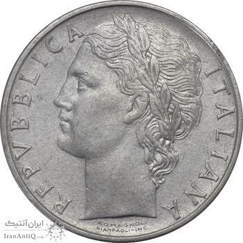 سکه 100 لیره 1966 جمهوری - EF40 - ایتالیا