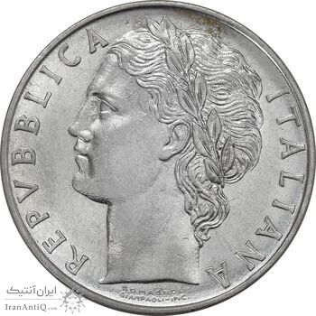 سکه 100 لیره 1969 جمهوری - AU50 - ایتالیا