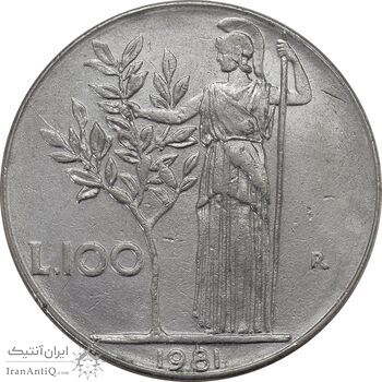 سکه 100 لیره 1981 جمهوری - EF45 - ایتالیا سکه 100 لیره 1981 جمهوری - EF45 - ایتالیا