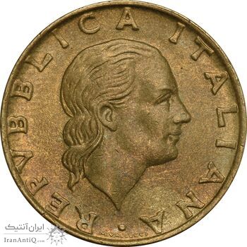 سکه 200 لیره 1993 جمهوری - ارتش هوایی - AU58 - ایتالیا