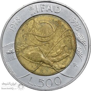 سکه 500 لیره 1978 جمهوری - صندوق بین المللی توسعه کشاورزی - AU55 - ایتالیا سکه 500 لیره 1978 جمهوری - صندوق بین المللی توسعه کشاورزی - AU55 - ایتالیا