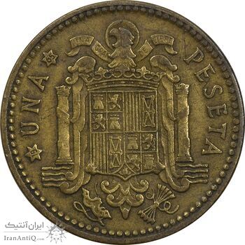 سکه 1 پزتا (65)1963 فرانکو کادیلو - EF40 - اسپانیا