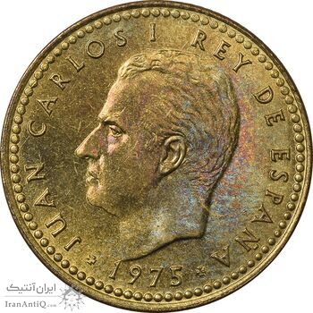 سکه 1 پزتا (80)1975 خوان کارلوس یکم - MS62 - اسپانیا سکه 1 پزتا (80)1975 خوان کارلوس یکم - MS62 - اسپانیا