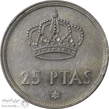 سکه 25 پزتا (78)1975 خوان کارلوس یکم - AU50 - اسپانیا سکه 25 پزتا (78)1975 خوان کارلوس یکم - AU50 - اسپانیا
