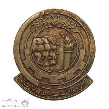 نشان سوزنی نخستین دهه انقلاب سفید 1351 - EF - محمد رضا شاه