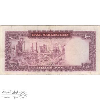 اسکناس 100 ریال (آموزگار - سمیعی) نوشته قرمز - تک - EF40 - محمد رضا شاه اسکناس 100 ریال (آموزگار - سمیعی) نوشته قرمز - تک - EF40 - محمد رضا شاه