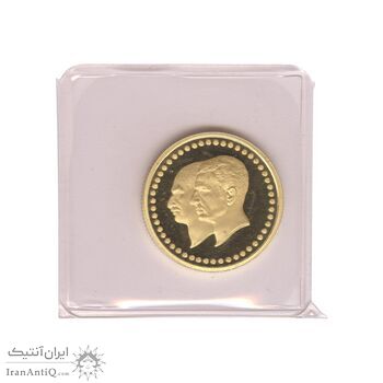 مدال طلا 2.5 گرمی بانک ملی (با پلمپ) - PF67 - محمد رضا شاه مدال طلا 2.5 گرمی بانک ملی (با پلمپ) - PF67 - محمد رضا شاه