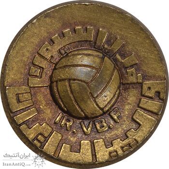 نشان سوزنی فدراسیون والیبال ایران - EF - محمد رضا شاه