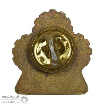 نشان سوزنی سومین کنگره حزب ایران نوین - EF - محمد رضا شاه