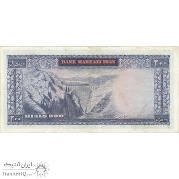 اسکناس 200 ریال (آموزگار - سمیعی) نوشته قرمز - تک - EF40 - محمد رضا شاه اسکناس 200 ریال (آموزگار - سمیعی) نوشته قرمز - تک - EF40 - محمد رضا شاه