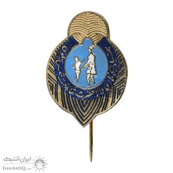 نشان سوزنی بنیاد نیکوکاری (طلایی) - AU - محمد رضا شاه