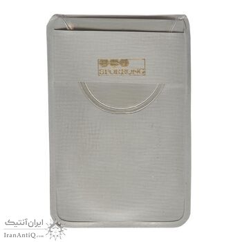 مدال نقره خدمت (دو رو تاج) - ضرب SPORRONG (با کاور فابریک) - UNC - رضا شاه