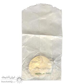 مدال آویزی تاجگذاری (سه رخ) - با پک فابریک - MS64 - محمد رضا شاه