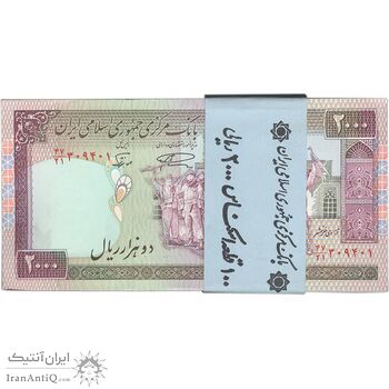 بسته اسکناس 2000 ریال (نمازی - نوربخش) فیلیگران امام - UNC - جمهوری اسلامی