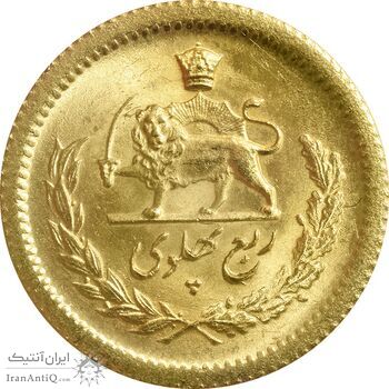 سکه طلا ربع پهلوی 1335 - MS64 - محمد رضا شاه