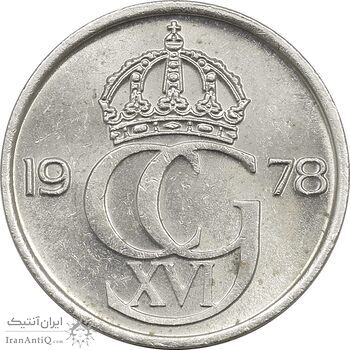 سکه 25 اوره 1978 کارل شانزدهم گوستاو - MS63 - سوئد سکه 25 اوره 1978 کارل شانزدهم گوستاو - MS63 - سوئد