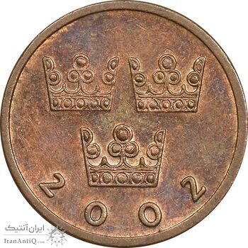 سکه 50 اوره 2002 کارل شانزدهم گوستاو - AU58 - سوئد