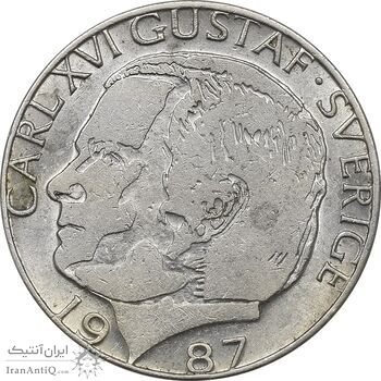 سکه 1 کرون 1987 کارل شانزدهم گوستاو - AU55 - سوئد سکه 1 کرون 1987 کارل شانزدهم گوستاو - AU55 - سوئد