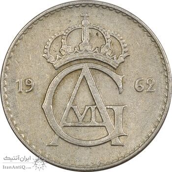 سکه 25 اوره 1962 گوستاو ششم - EF45 - سوئد سکه 25 اوره 1962 گوستاو ششم - EF45 - سوئد