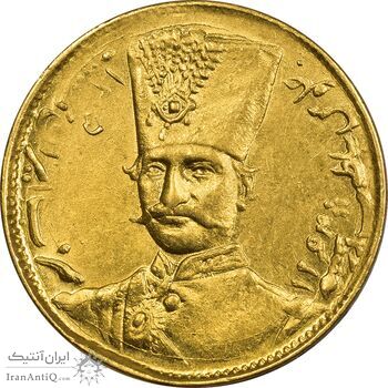 سکه طلا 1 تومان 1305 - MS63 - ناصرالدین شاه