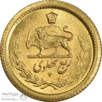 سکه طلا ربع پهلوی 1335 - MS63 - محمد رضا شاه