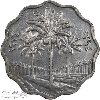 سکه 5 فلس 1974 جمهوری - EF45 - عراق