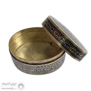 جعبه جواهرات نقره طرح گل با سیاه قلم - کد 031234