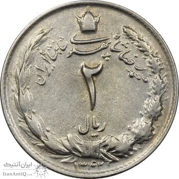 سکه 2 ریال 1342 - EF45 - محمد رضا شاه سکه 2 ریال 1342 - EF45 - محمد رضا شاه
