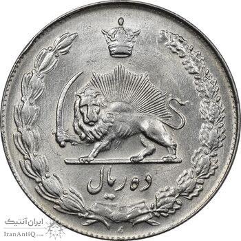 سکه 10 ریال 1340 - AU58 - محمد رضا شاه