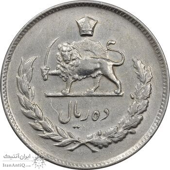 سکه 10 ریال 1349 - EF45 - محمد رضا شاه