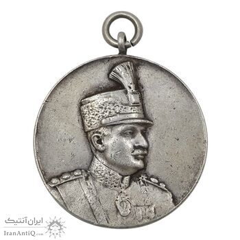 مدال نقره ذوالفقار (ضرب فرانسه) - EF45 - رضا شاه