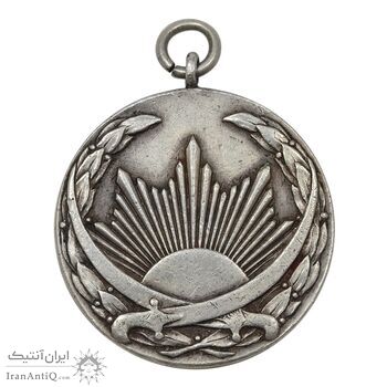 مدال نقره ذوالفقار (ضرب فرانسه) - EF45 - رضا شاه