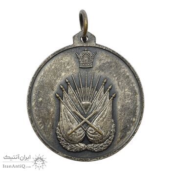 مدال تربیت بدنی نیروی زمینی ارتش (آبکاری نقره) - EF45 - محمد رضا شاه